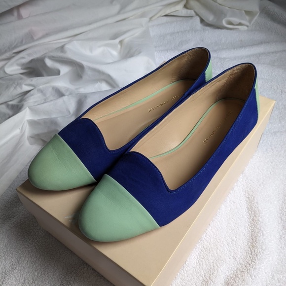 Loeffler Randall Ballet Flats size 8.5 in Cobalt and Tiffany Blue - Picture 4 of 6